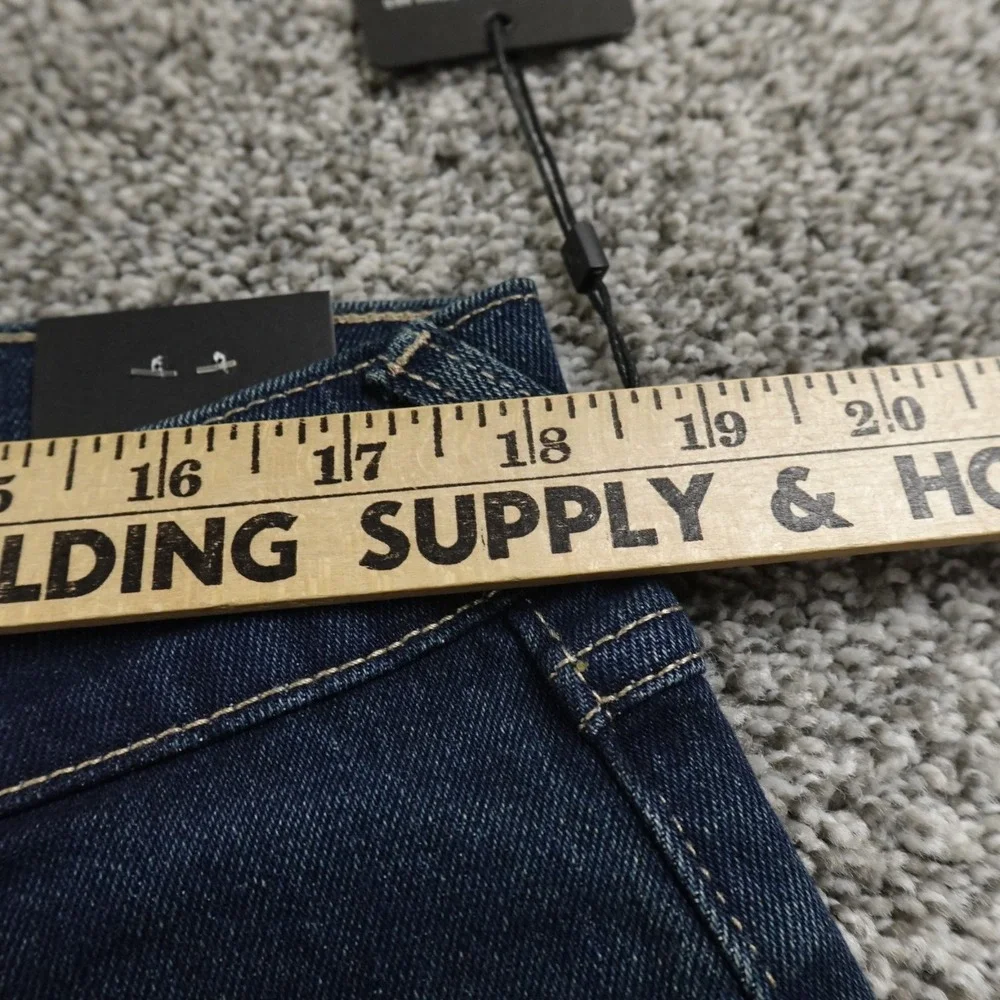 NEW True Religion Jeans Mens 34X32 Blue Denim Pants Geno Relaxed Slim‎ Straight